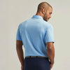 Peter Millar Solid Stretch Jersey Sean Self Collar Polo Shirt - Cottage Blue*