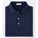 Peter Millar Solid Stretch Jersey Sean Self Collar Polo Shirt - Navy*