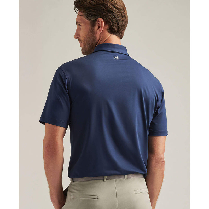 Peter Millar Solid Stretch Jersey Sean Self Collar Polo Shirt - Navy*