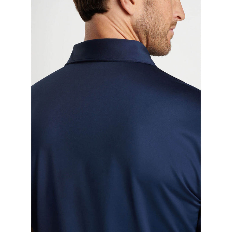 Peter Millar Solid Stretch Jersey Sean Self Collar Polo Shirt - Navy*