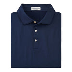 Peter Millar Solid Stretch Jersey Sean Self Collar Polo Shirt - Navy*