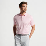 Peter Millar Solid Stretch Jersey Sean Self Collar Polo Shirt - Palmer Pink