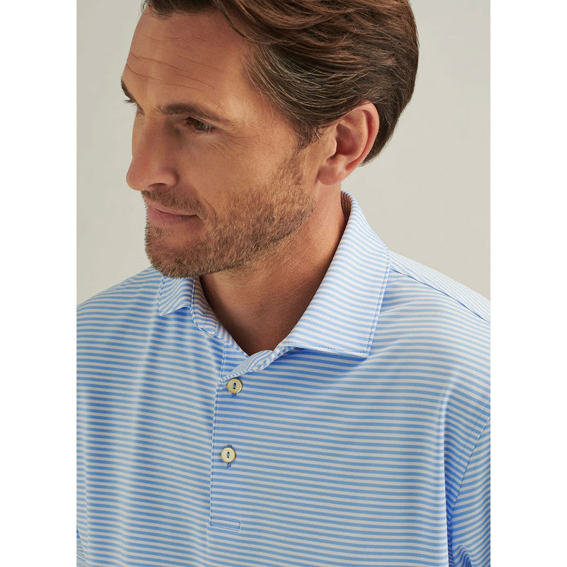 Peter Millar Hales Performance Polo Shirt - Cottage Blue*