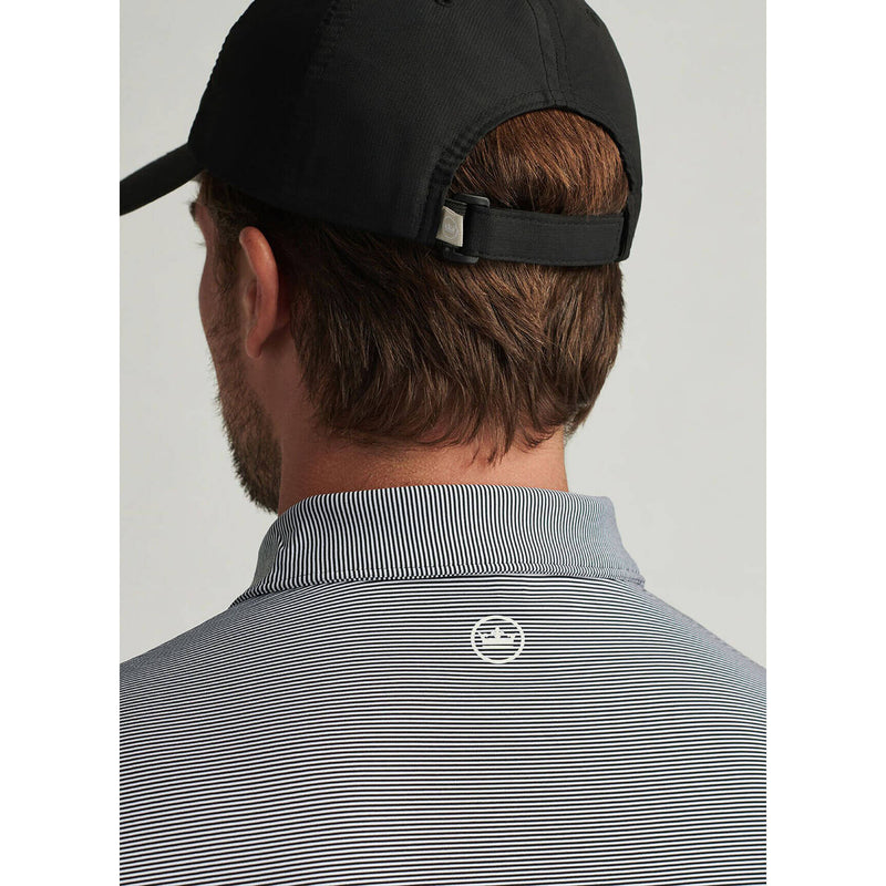 Peter Millar Jubilee Stripe Stretch Jersey Polo Shirt - Black*