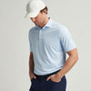 Peter Millar Jubilee Stripe Stretch Jersey Polo Shirt - Cottage Blue*