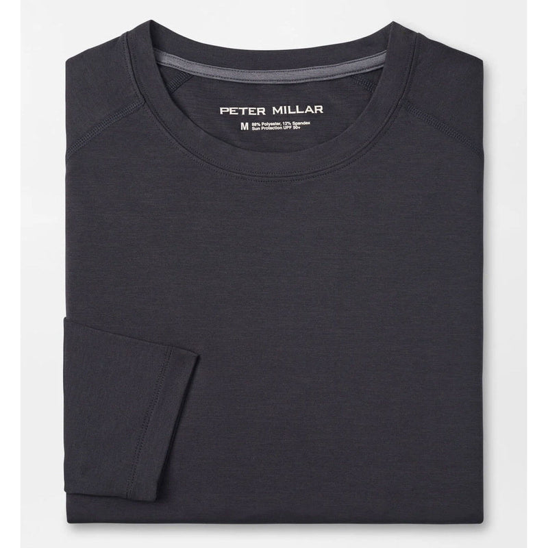 Peter Millar Aurora Performance Long Sleeve T-Shirt - Black*