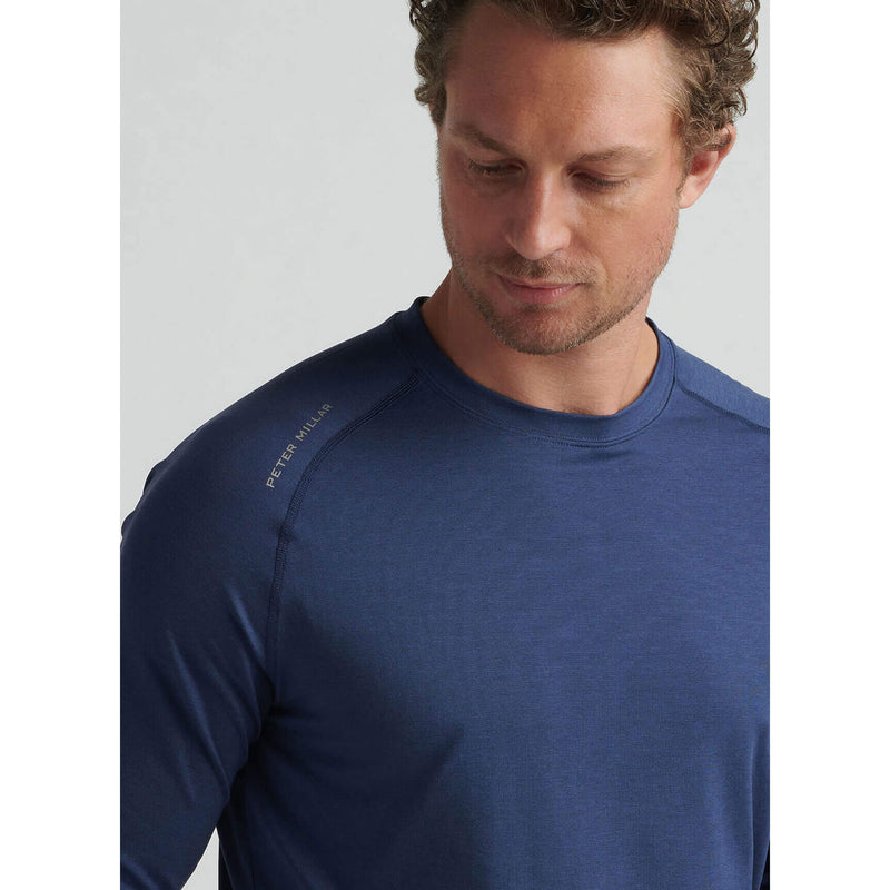 Peter Millar Aurora Performance Long Sleeve T-Shirt - Navy*