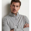 Peter Millar Perth Mélange Performance 1/4 Zip Sweater - Gale Grey*