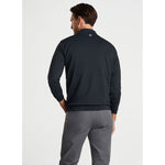 Peter Millar Perth Stretch Loop Terry 1/4 Zip Sweater - Black*