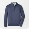 Peter Millar Perth Mélange Performance 1/4 Sweater - Navy*