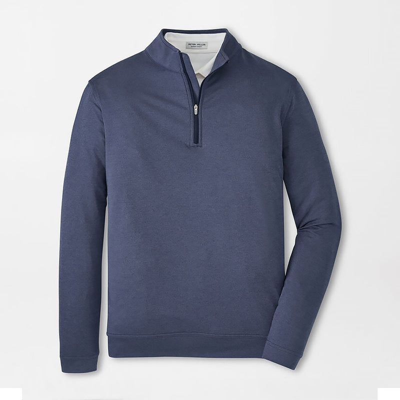 Peter Millar Perth Mélange Performance 1/4 Sweater - Navy*