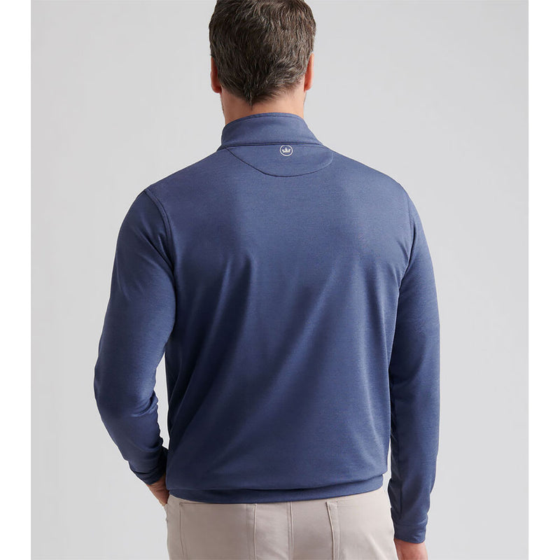 Peter Millar Perth Mélange Performance 1/4 Sweater - Navy*