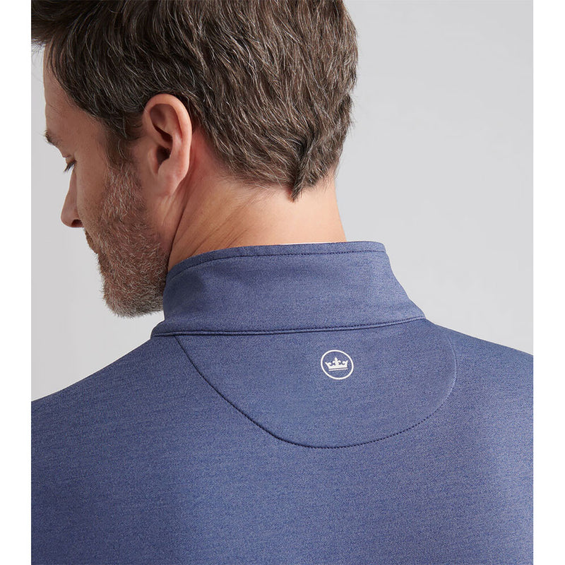 Peter Millar Perth Mélange Performance 1/4 Sweater - Navy*