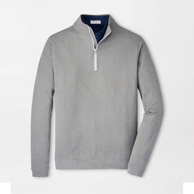Peter Millar Perth Mélange Performance 1/4 Sweater - Smoke*