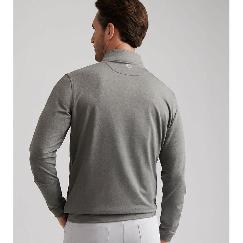 Peter Millar Perth Mélange Performance 1/4 Sweater - Smoke*