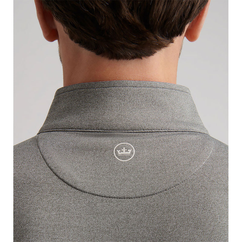 Peter Millar Perth Mélange Performance 1/4 Sweater - Smoke*