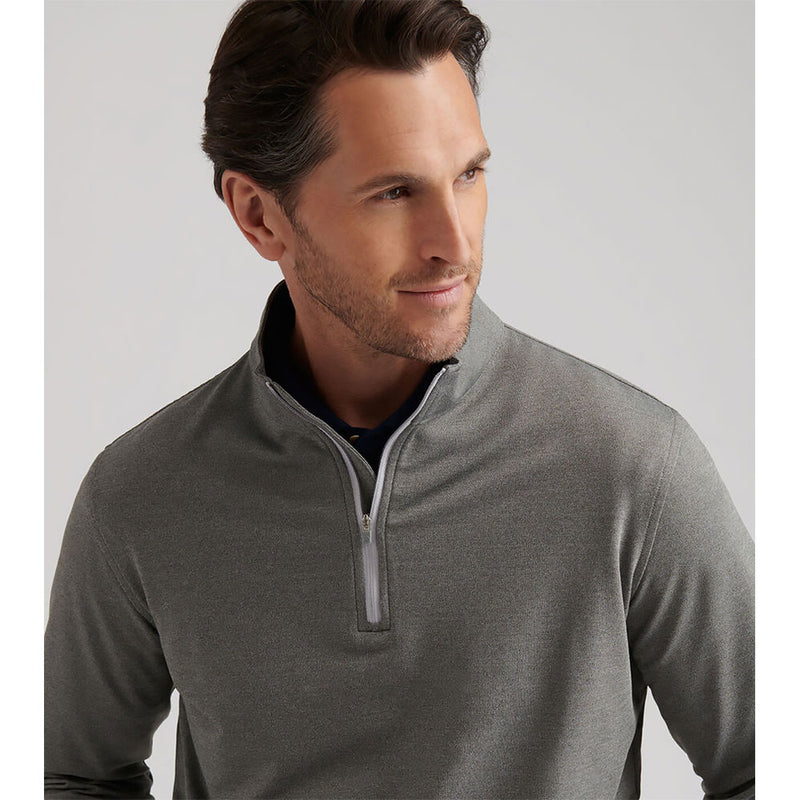 Peter Millar Perth Mélange Performance 1/4 Sweater - Smoke*