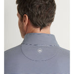 Peter Millar Perth Mini Stripe 1/4 Zip Sweater - Navy / White Stripe*