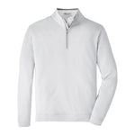 Peter Millar Perth Stretch Loop Terry 1/4 Zip Sweater- British Grey*