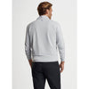 Peter Millar Perth Stretch Loop Terry 1/4 Zip Sweater- British Grey*