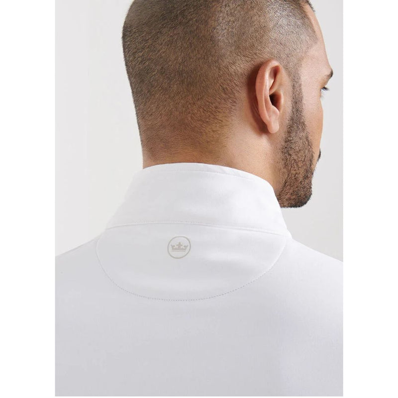 Peter Millar Perth Stretch Loop Terry 1/4 Zip Sweater - White*