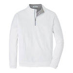 Peter Millar Perth Stretch Loop Terry 1/4 Zip Sweater - White*