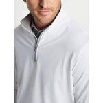 Peter Millar Perth Stretch Loop Terry 1/4 Zip Sweater - White*