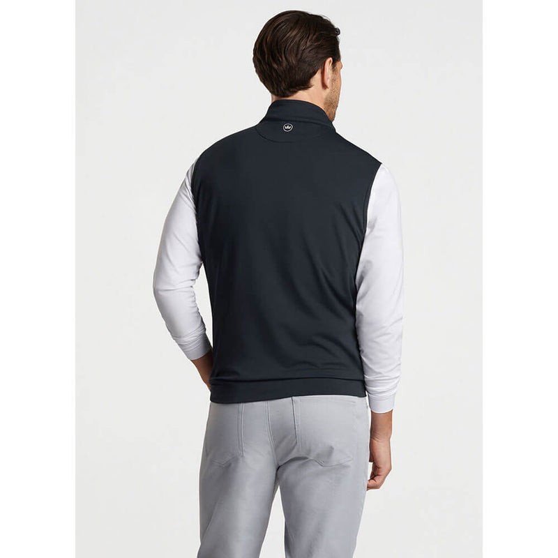 Peter Millar Galway Performance Quarter-Zip Vest - Black*