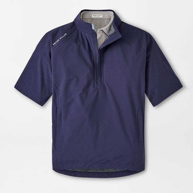 Peter Millar Shield Short Sleeve Rain Shell Jacket - Navy*