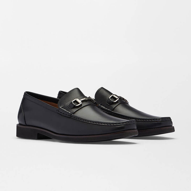 Peter Millar Crown Leather Bit Loafer - Black*