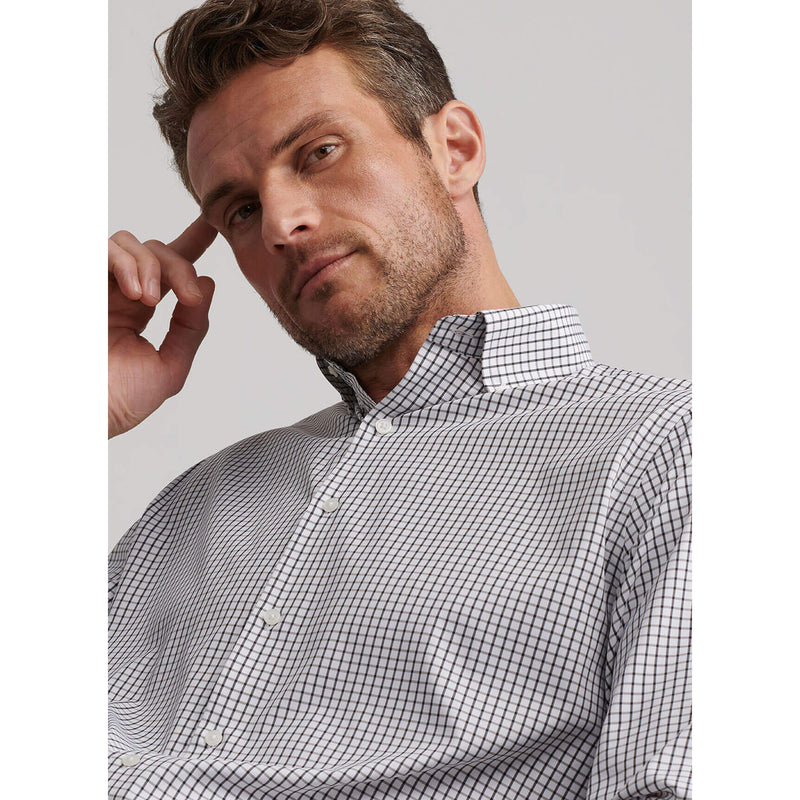 Peter Millar Men's Hanford Performance Twill Sport Shirt - Black*