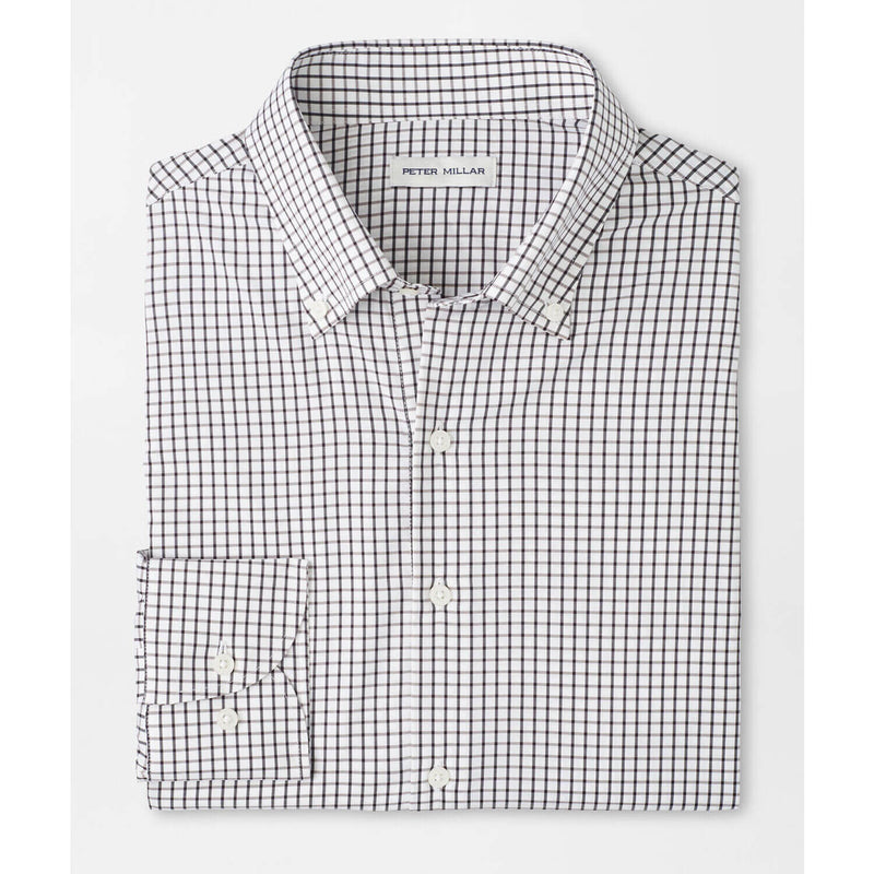 Peter Millar Men's Hanford Performance Twill Sport Shirt - Black*