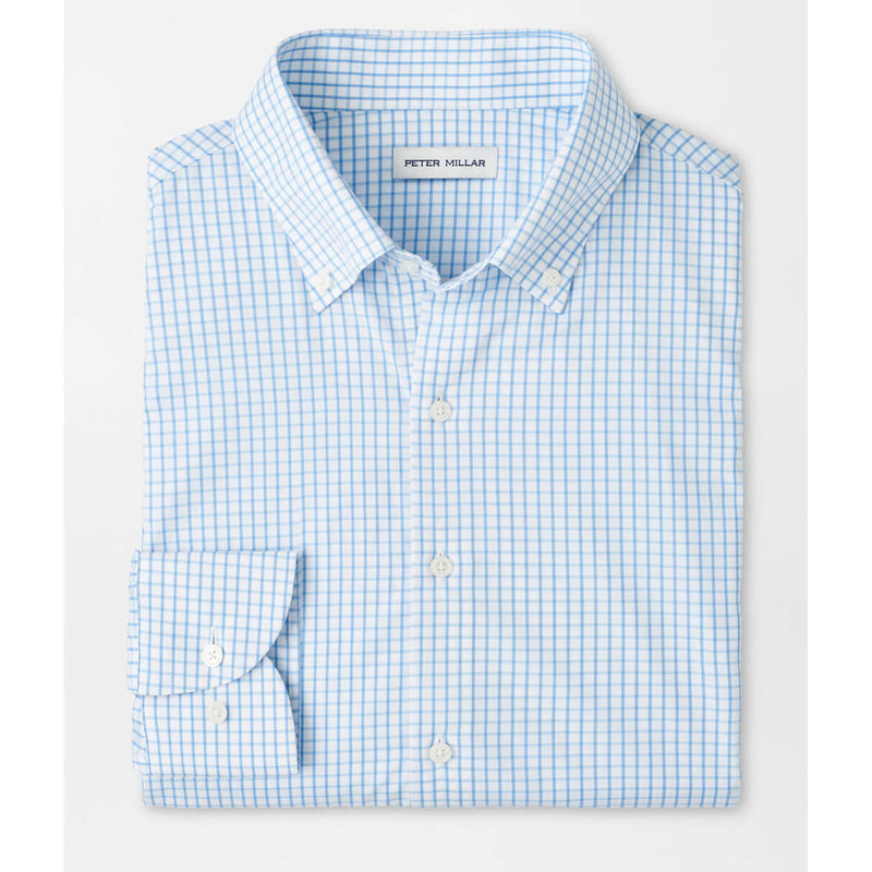 Peter Millar Men's Hanford Performance Twill Sport Shirt - Cottage Blue*