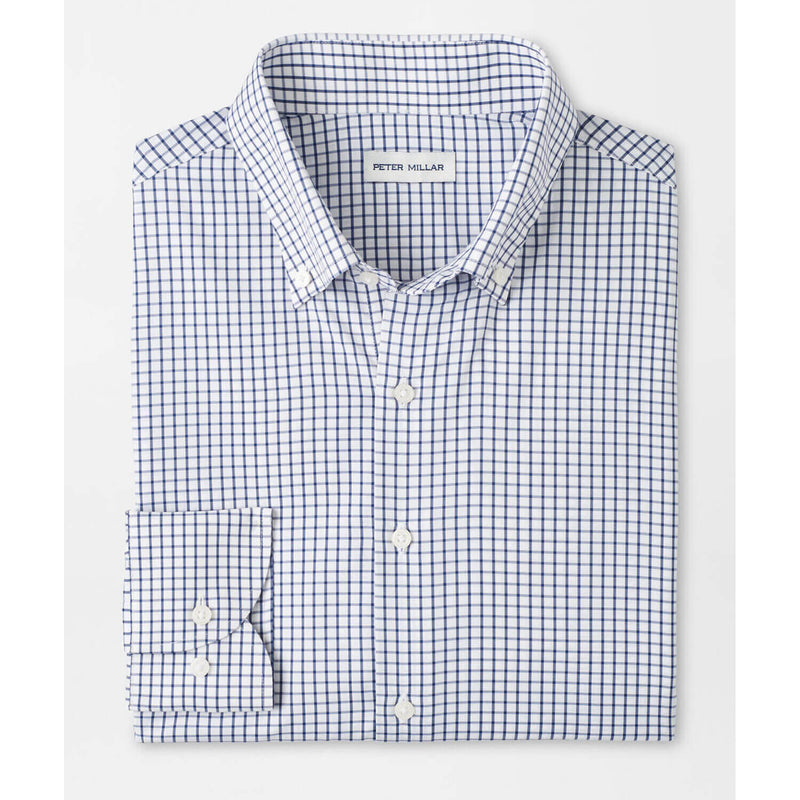 Peter Millar Men's Hanford Performance Twill Sport Shirt - Classic Navy*