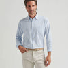 Peter Millar Hanford Performance Twill Classic Fit Sport Shirt - Cottage Blue