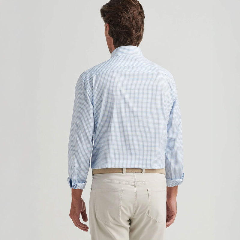 Peter Millar Hanford Performance Twill Classic Fit Sport Shirt - Cottage Blue