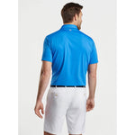 Peter Millar Men's Solid Performance Jersey Polo Shirt - Mako Blue