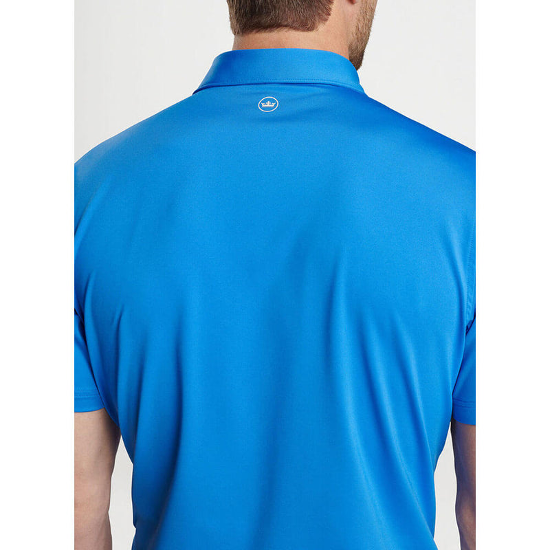 Peter Millar Men's Solid Performance Jersey Polo Shirt - Mako Blue