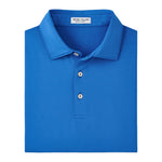 Peter Millar Men's Solid Performance Jersey Polo Shirt - Mako Blue