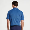 Peter Millar Jubilee Stripe Performance Jersey Polo Shirt - Sport Navy