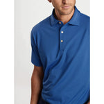 Peter Millar Jubilee Stripe Performance Jersey Polo Shirt - Sport Navy