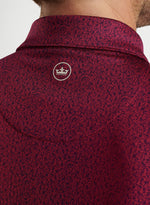 Peter Millar Beer Garden Performance Jersey Polo Shirt - Pomegranate