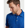 Peter Millar PM Maze Performance Jersey Polo Shirt - Sport Navy