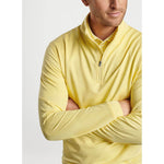 Peter Millar Perth Mélange Performance 1/4 Zip Pullover Sweater - Colada