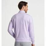 Peter Millar Perth Sugar Stripe Performance 1/4 Zip Pullover Sweater - Petal Purple