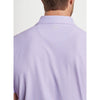 Peter Millar Orbital Geo Performance Mesh Polo Shirt - Petal Purple