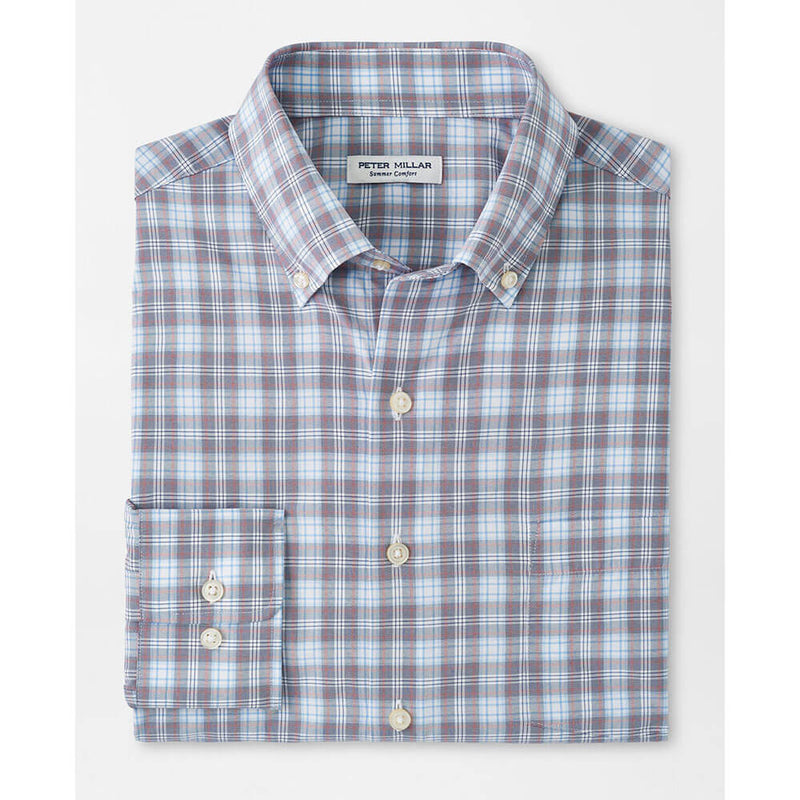 Peter Millar Watson Performance Poplin Sport Shirt - Galaxy