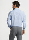 Peter Millar Cranbrook Performance Poplin Sport Shirt - Cottage Blue