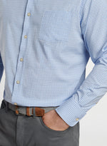 Peter Millar Cranbrook Performance Poplin Sport Shirt - Cottage Blue