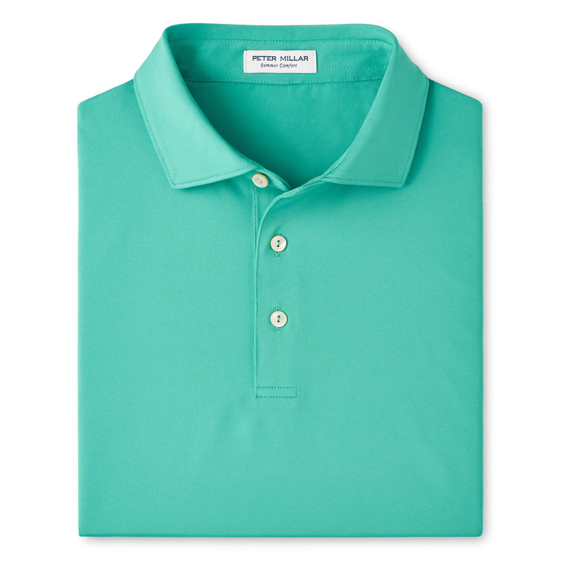 Peter Millar Men's Solid Performance Jersey Polo Shirt - Meadow